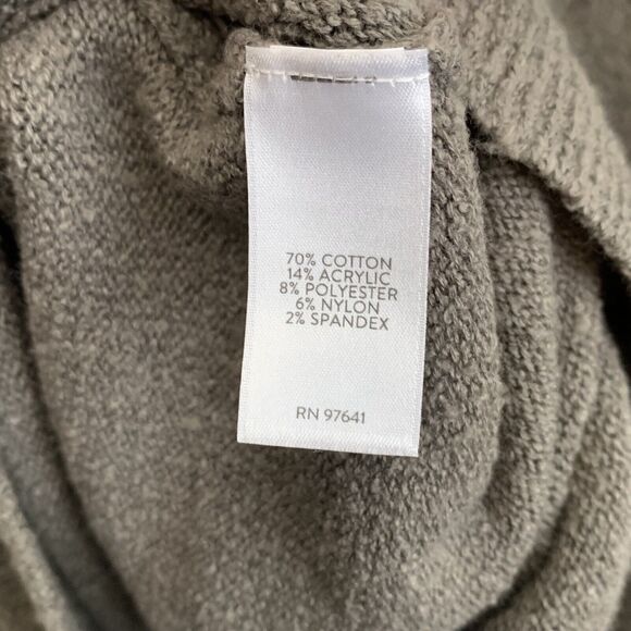 Pure Jill Oversized Sweater Front Pocket Portabello XS NWT - Picture 6 of 6